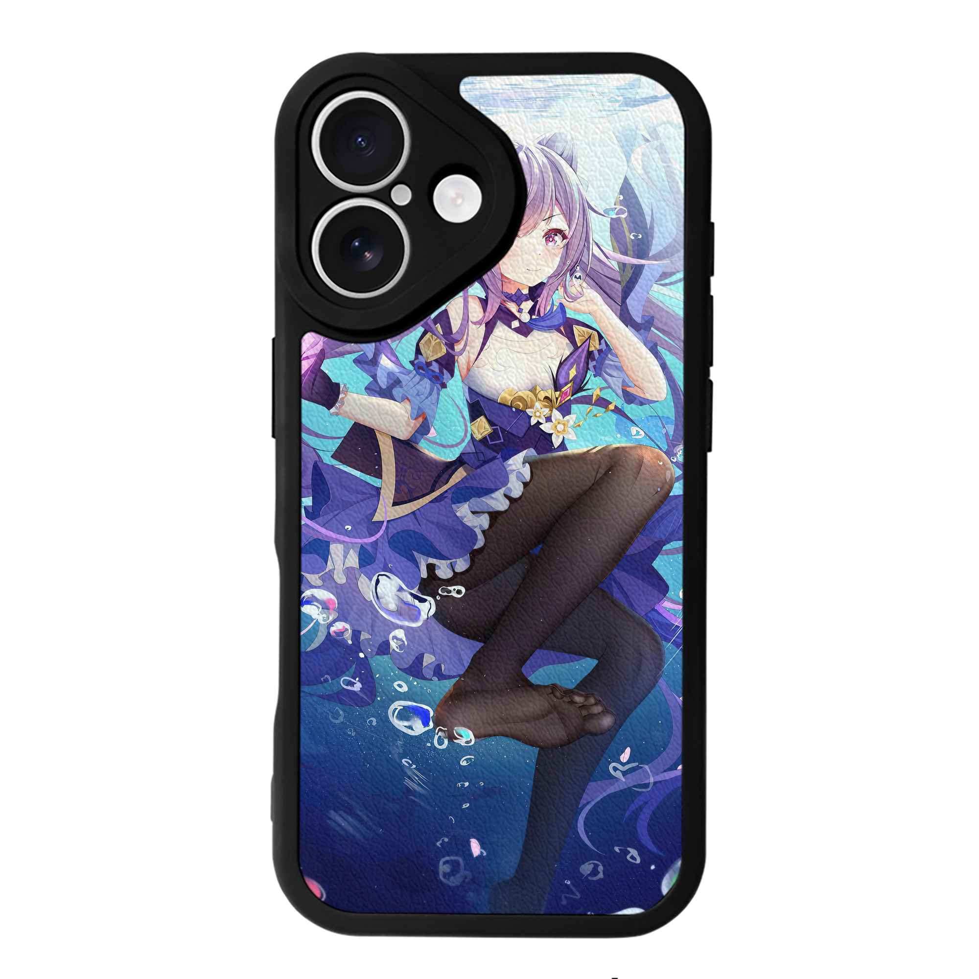 げんし神 genshin 【iPhone 16シリーズ対応】シリコンスマホケース（レザー調） 材質：シリコン